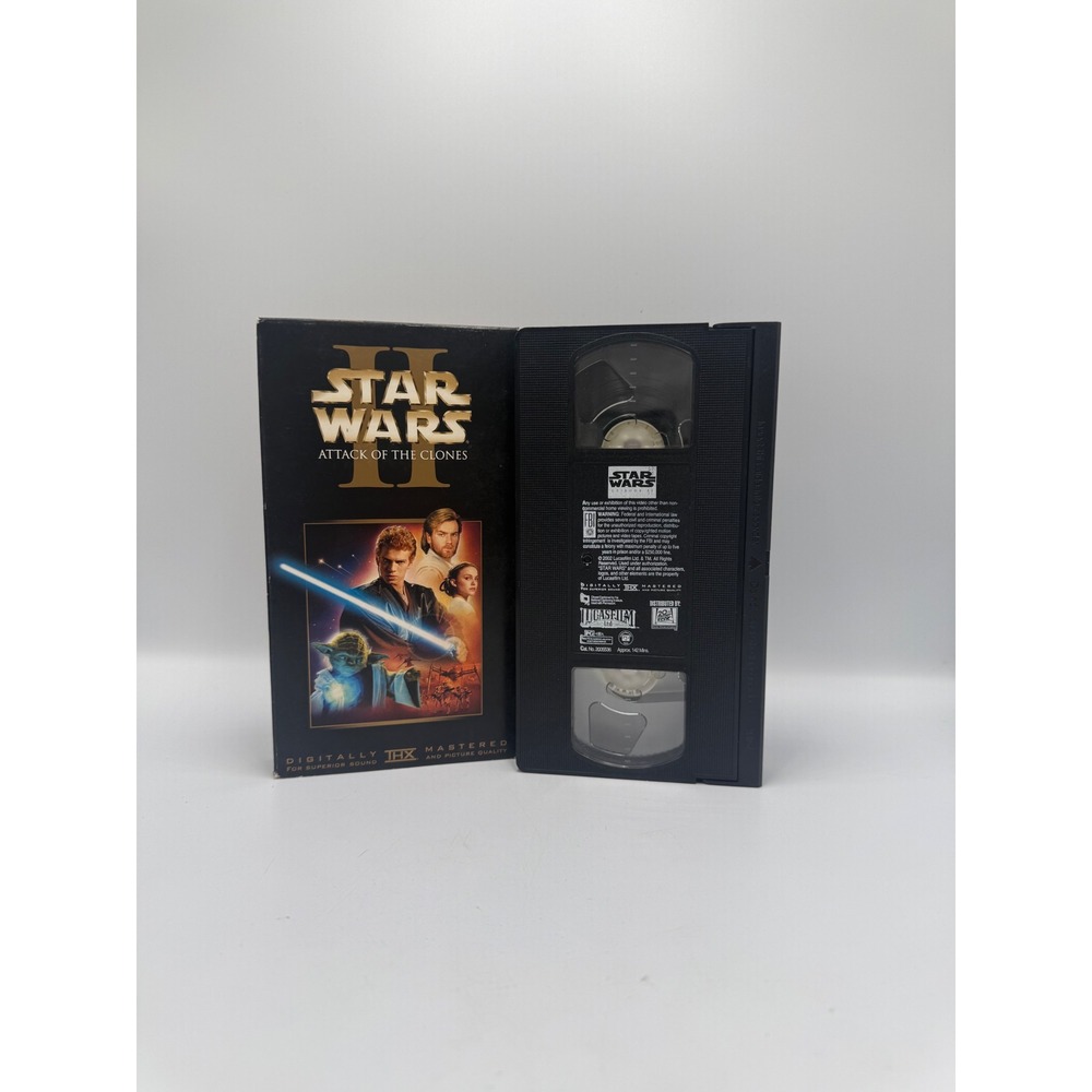 Star Wars Episode II Attack of the Clones VHS 2002 THX Mastered 20th Century Fox